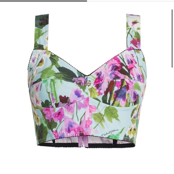 Gorgeous set floral print silk D&G trousers & bustier🤩🤤🔥 - Picture 9 of 10